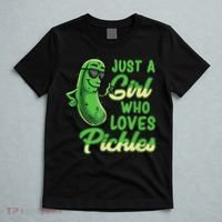 Just A Girl Who Loves Pickles Cute Pickle Girl T-Shirt thumb 5