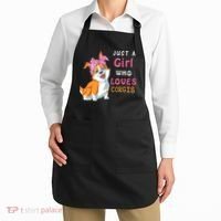 Just A Girl Who Loves Corgis Apron thumb 2