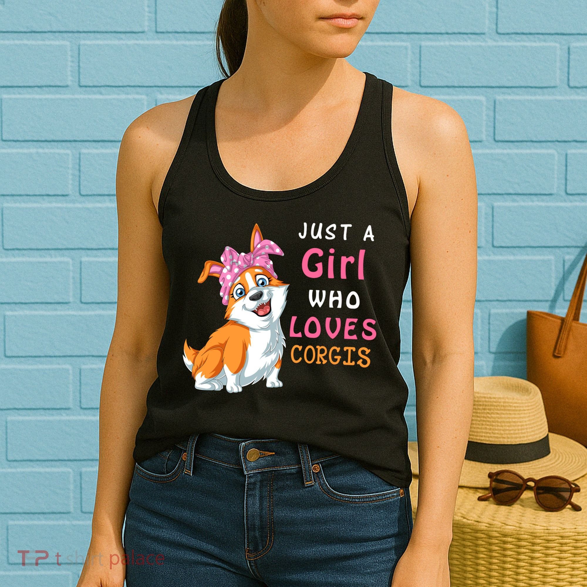 Just A Girl Who Loves Corgis Women's Tank Top