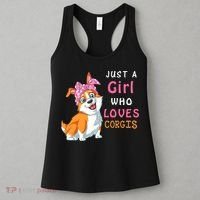 Just A Girl Who Loves Corgis Women's Tank Top thumb 3