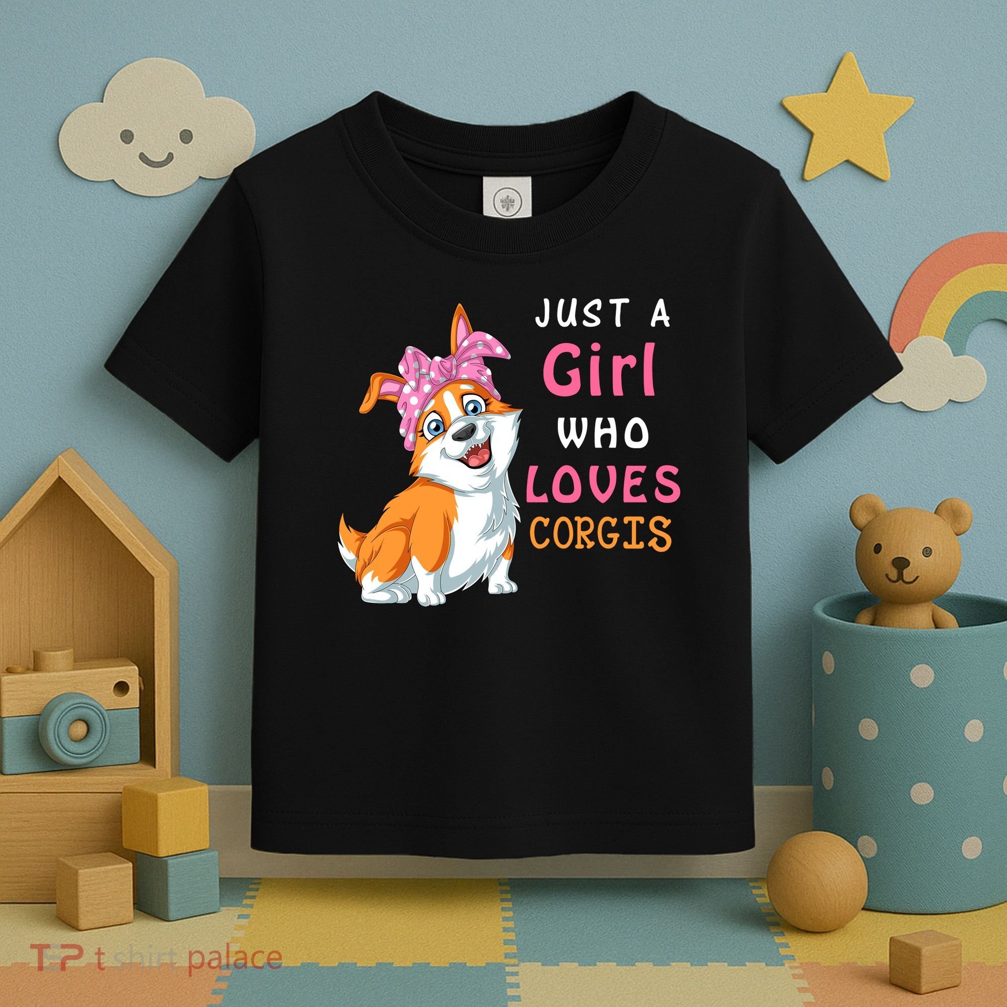 Just A Girl Who Loves Corgis Toddler T-Shirt