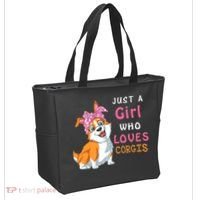 Just A Girl Who Loves Corgis Tote Bag thumb 2