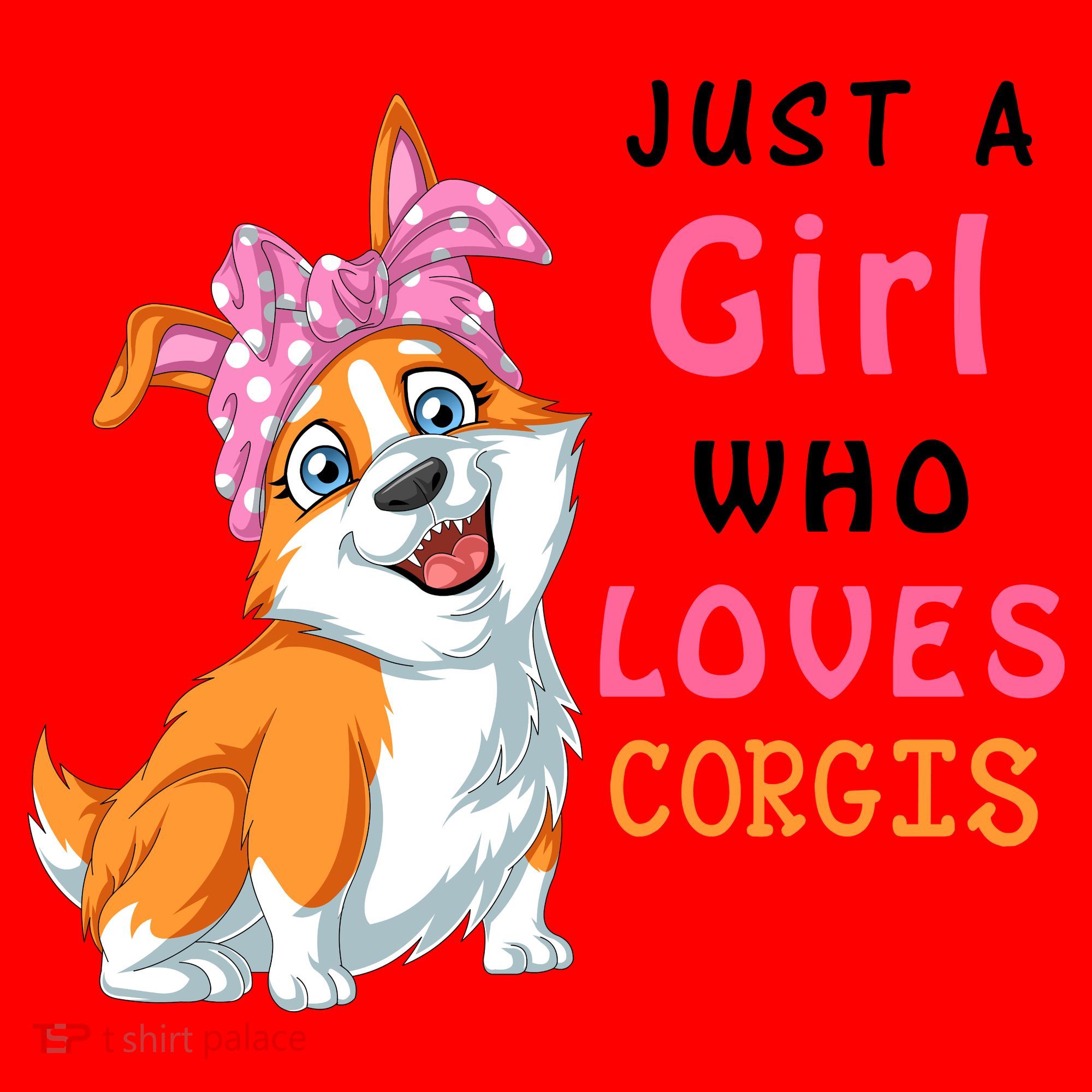 Just A Girl Who Loves Corgis Santa Hat
