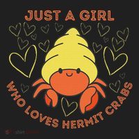 Just A Girl Who Loves Hermit Crabs Cute Hermit Crab Lover Women's Sweatshirt thumb 2