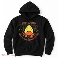 Just A Girl Who Loves Hermit Crabs Cute Hermit Crab Lover Hoodie thumb 0