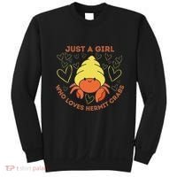 Just A Girl Who Loves Hermit Crabs Cute Hermit Crab Lover Sweatshirt thumb 0