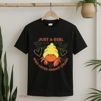 Just A Girl Who Loves Hermit Crabs Cute Hermit Crab Lover T-Shirt thumb 2