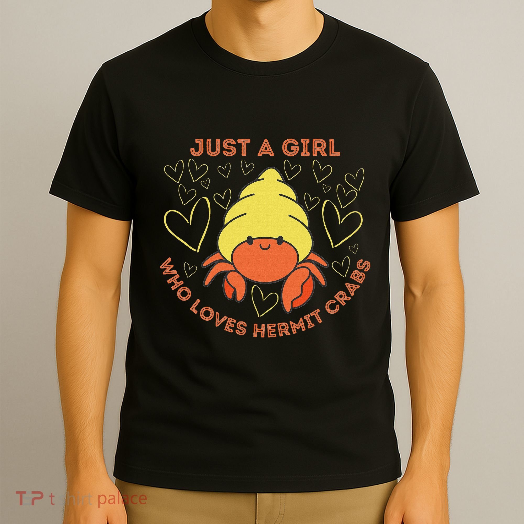 Just A Girl Who Loves Hermit Crabs Cute Hermit Crab Lover T-Shirt