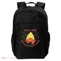 Just A Girl Who Loves Hermit Crabs Cute Hermit Crab Lover Backpack thumb 0