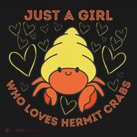 Just A Girl Who Loves Hermit Crabs Cute Hermit Crab Lover Coaster thumb 2