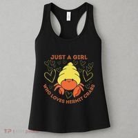 Just A Girl Who Loves Hermit Crabs Cute Hermit Crab Lover Women's Tank Top thumb 3