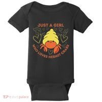 Just A Girl Who Loves Hermit Crabs Cute Hermit Crab Lover Baby Bodysuit thumb 0