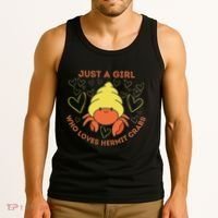 Just A Girl Who Loves Hermit Crabs Cute Hermit Crab Lover Tank Top thumb 3