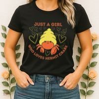 Just A Girl Who Loves Hermit Crabs Cute Hermit Crab Lover Women's T-Shirt thumb 2