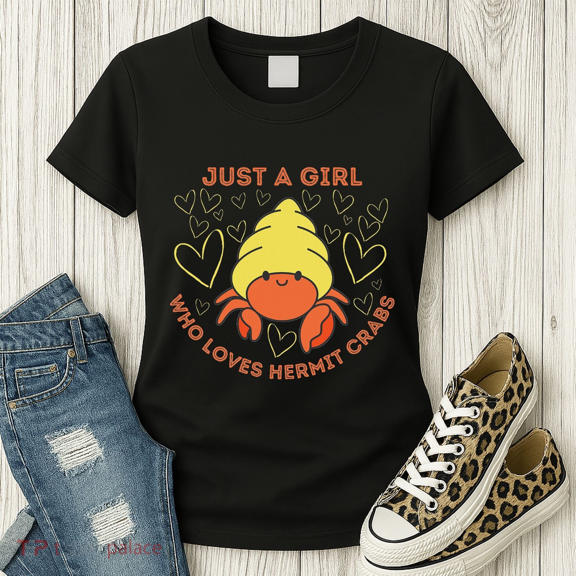 Just A Girl Who Loves Hermit Crabs Cute Hermit Crab Lover Women's T-Shirt