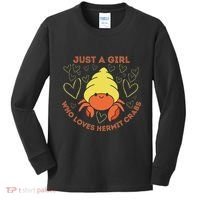 Just A Girl Who Loves Hermit Crabs Cute Hermit Crab Lover Kids Long Sleeve Shirt thumb 0