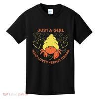 Just A Girl Who Loves Hermit Crabs Cute Hermit Crab Lover Kids T-Shirt thumb 0
