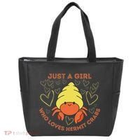 Just A Girl Who Loves Hermit Crabs Cute Hermit Crab Lover Tote Bag thumb 0