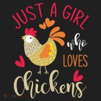 Just A Girl Who Loves Chickens Cool Gift Women's Sweatshirt thumb 2