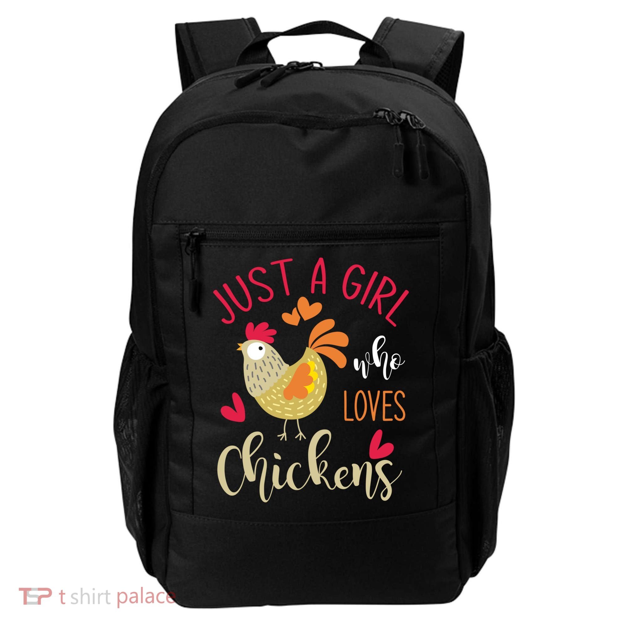 Just A Girl Who Loves Chickens Cool Gift Backpack