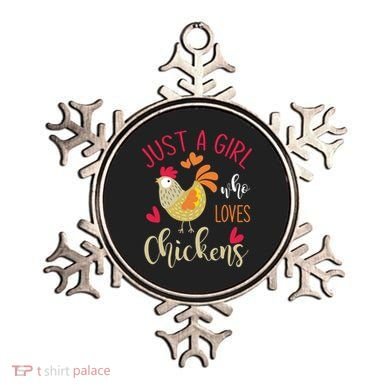 Just A Girl Who Loves Chickens Cool Gift Ornament