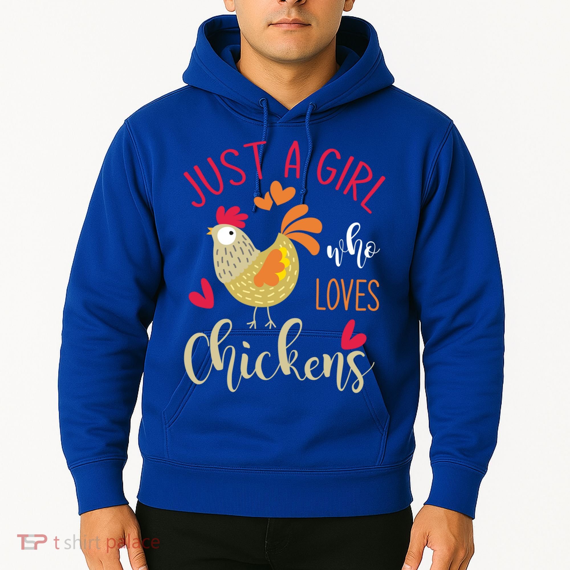 Just A Girl Who Loves Chickens Cool Gift Hoodie