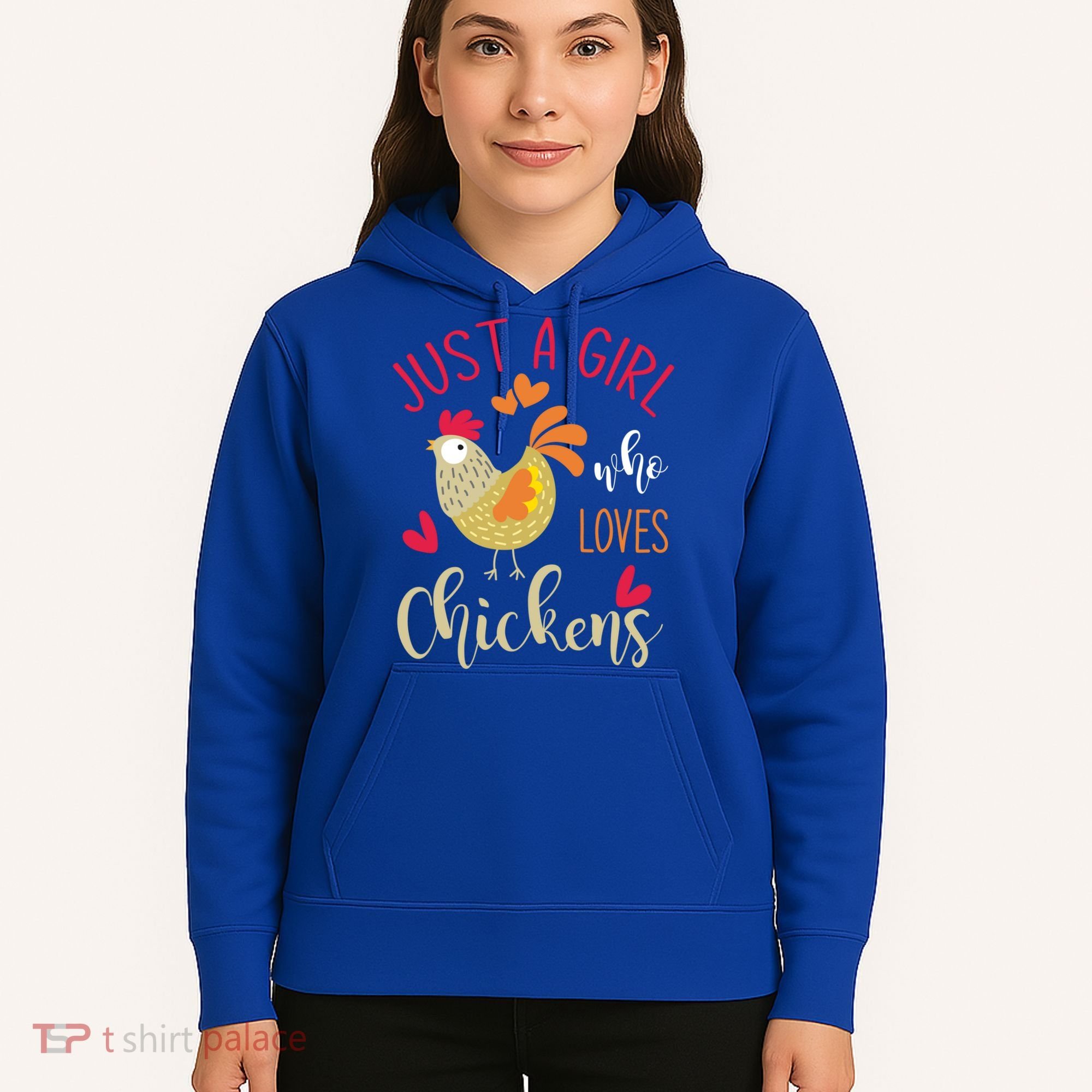 Just A Girl Who Loves Chickens Cool Gift Hoodie