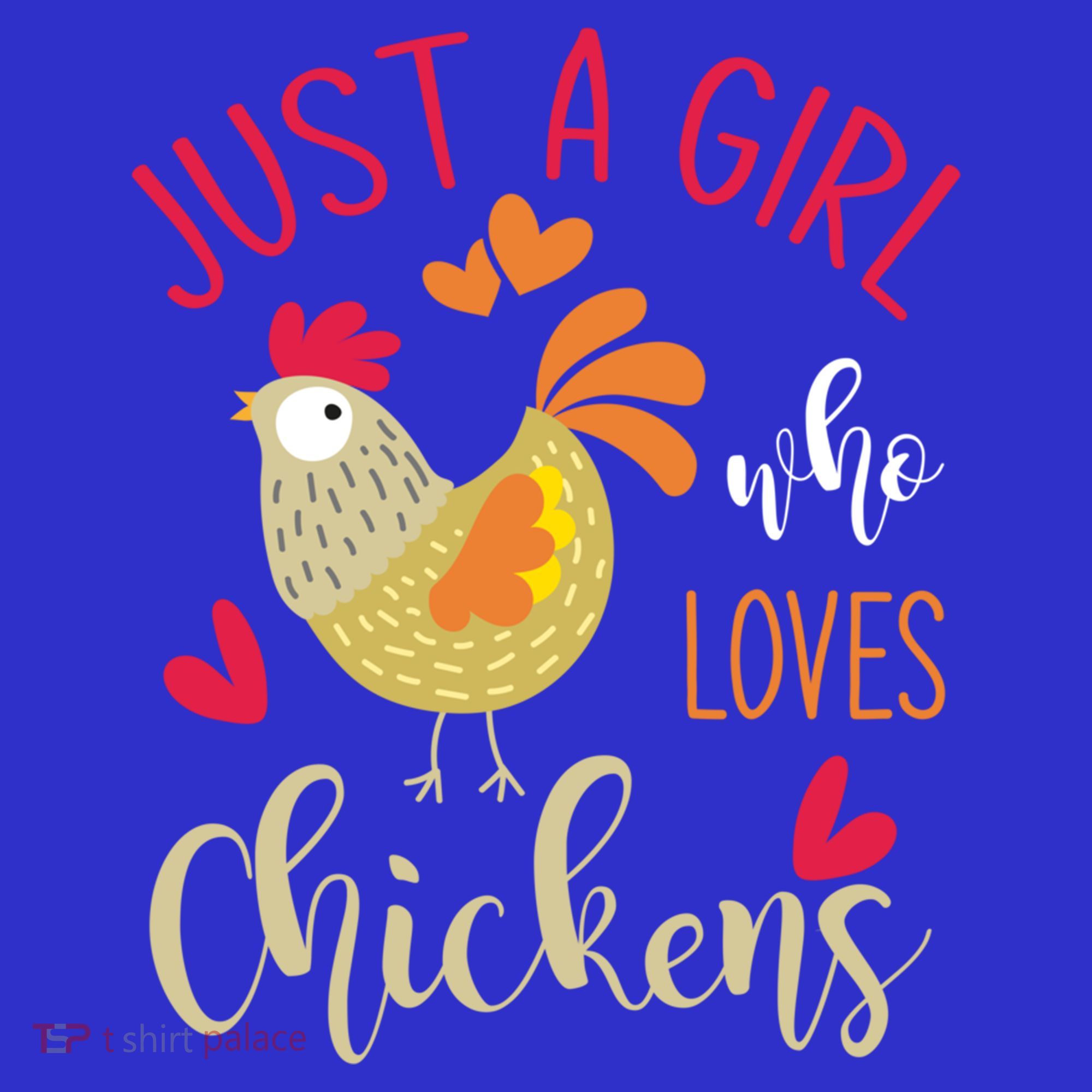 Just A Girl Who Loves Chickens Cool Gift Hoodie
