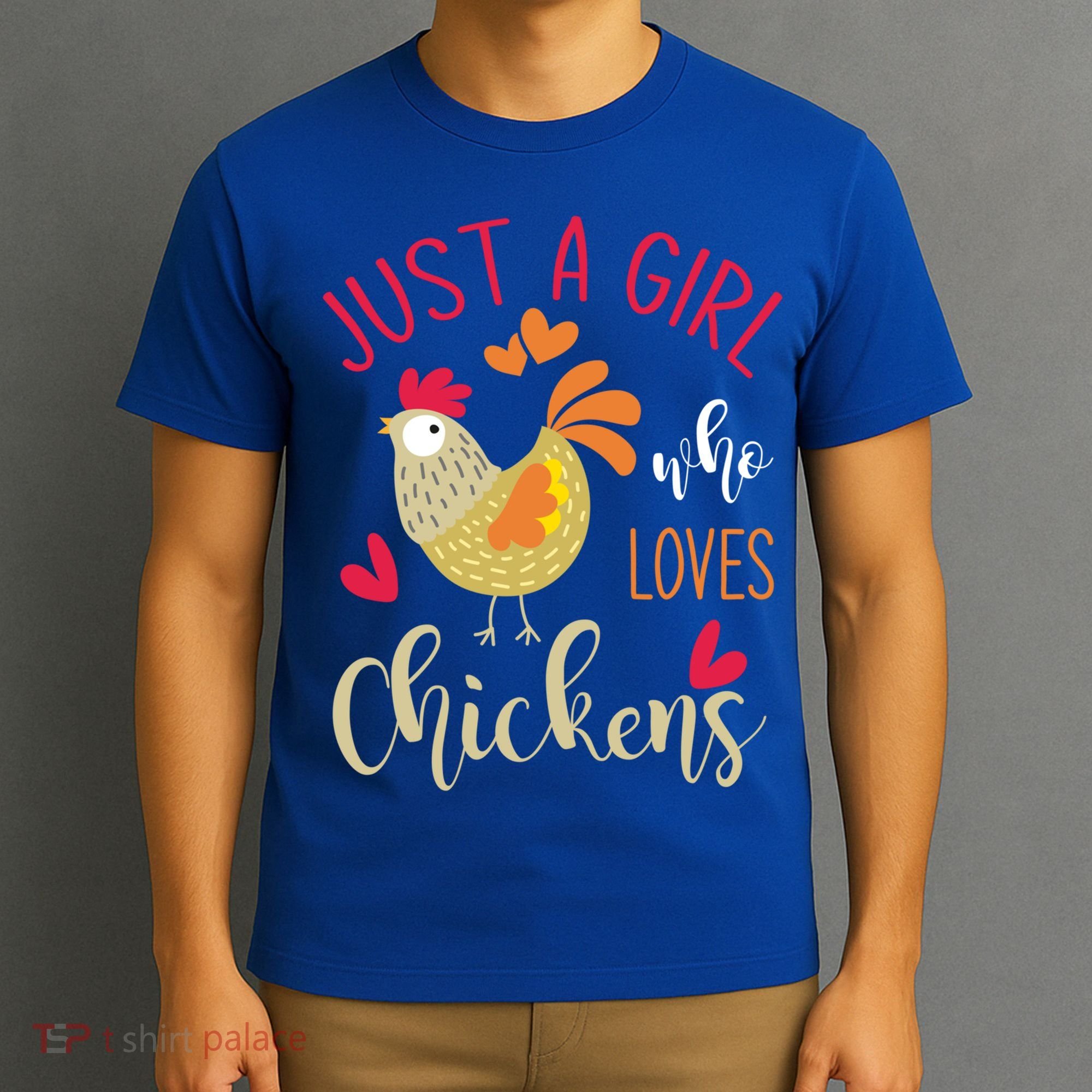 Just A Girl Who Loves Chickens Cool Gift T-Shirt