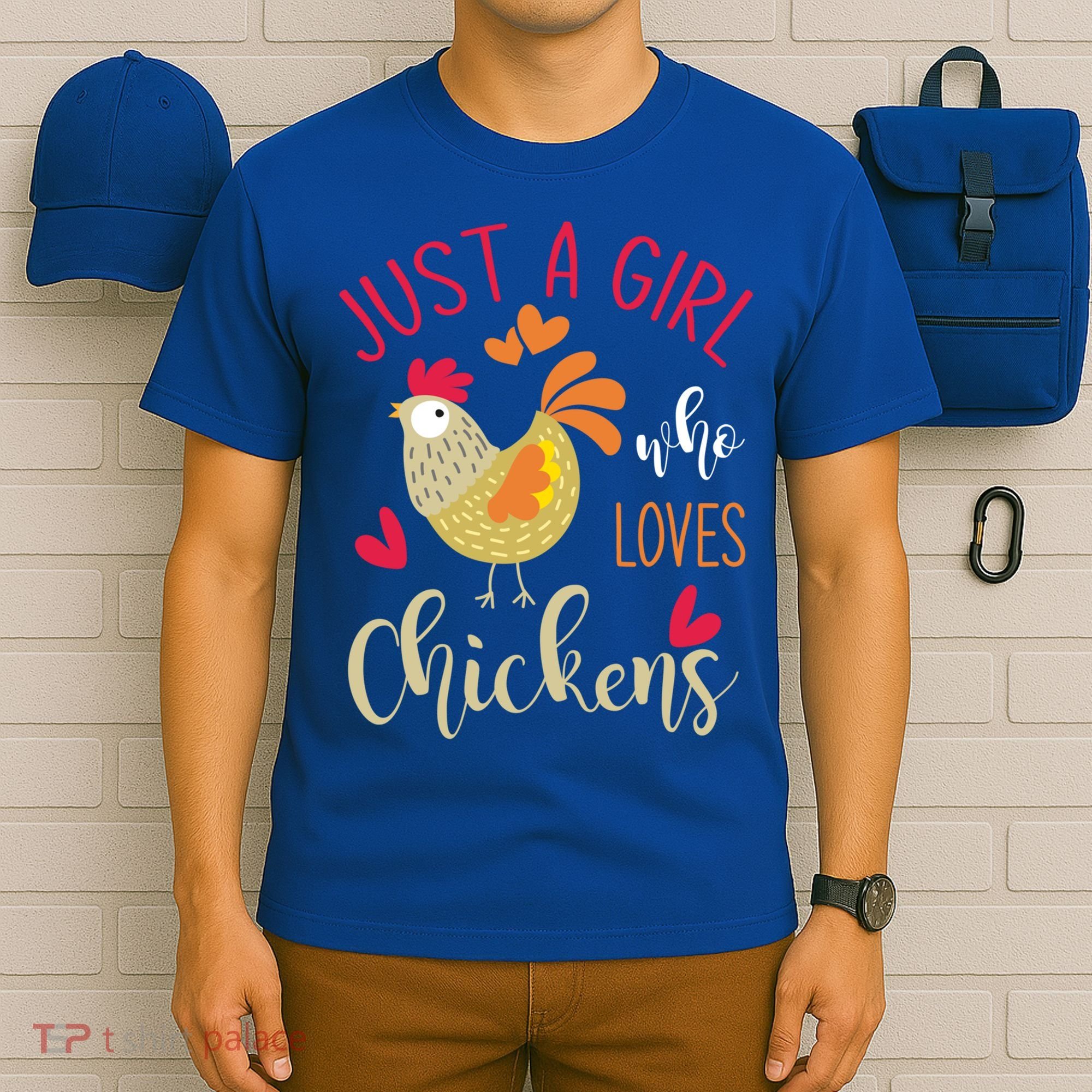 Just A Girl Who Loves Chickens Cool Gift T-Shirt