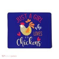 Just A Girl Who Loves Chickens Cool Gift Mousepad thumb 0
