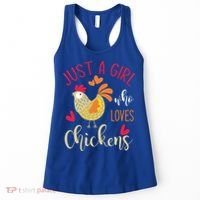Just A Girl Who Loves Chickens Cool Gift Women's Tank Top thumb 0
