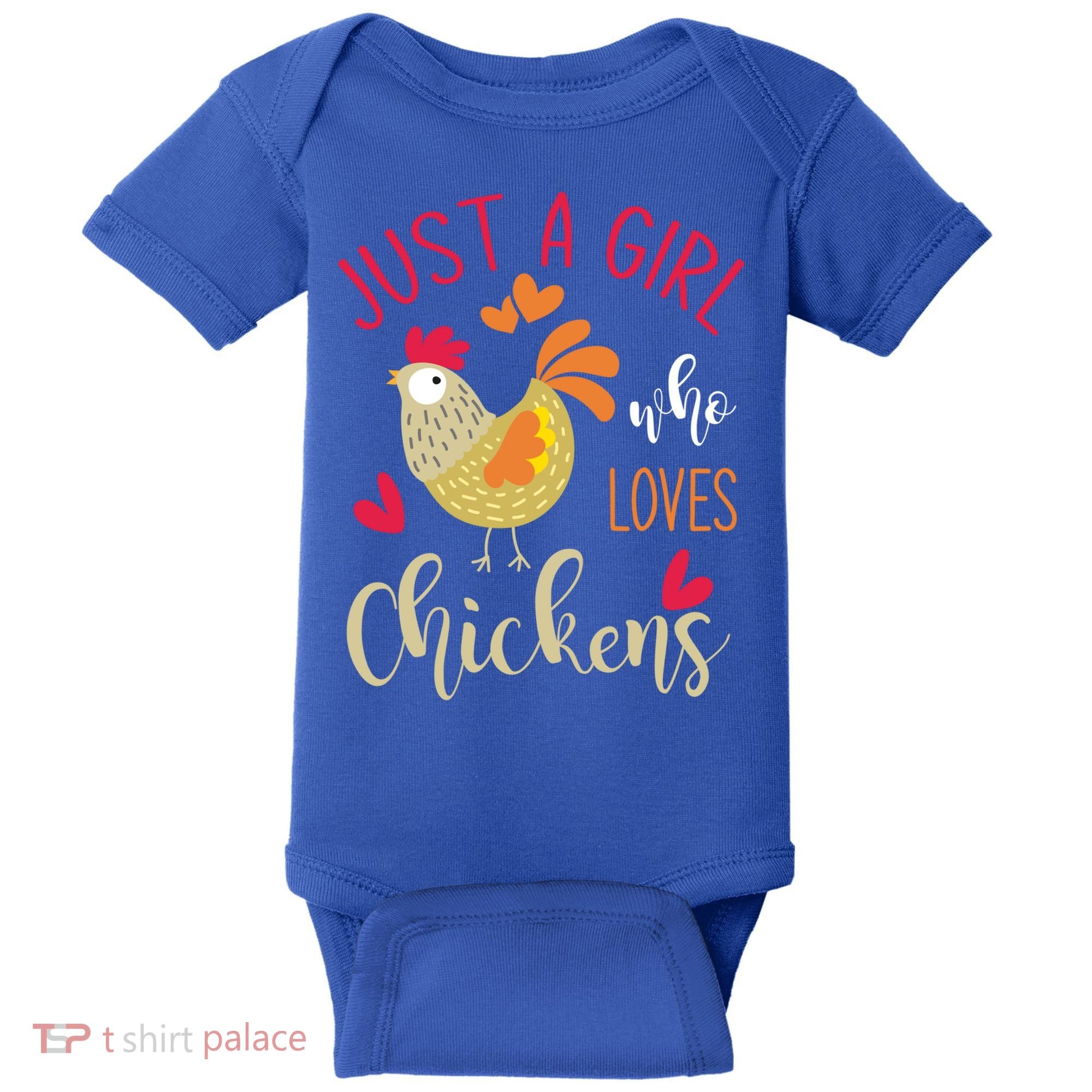 Just A Girl Who Loves Chickens Cool Gift Baby Bodysuit