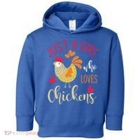 Just A Girl Who Loves Chickens Cool Gift Toddler Hoodie thumb 0
