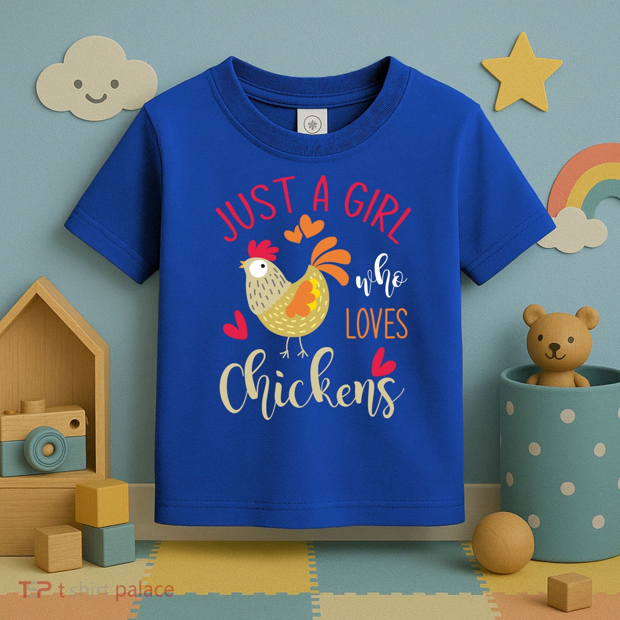 Just A Girl Who Loves Chickens Cool Gift Toddler T-Shirt