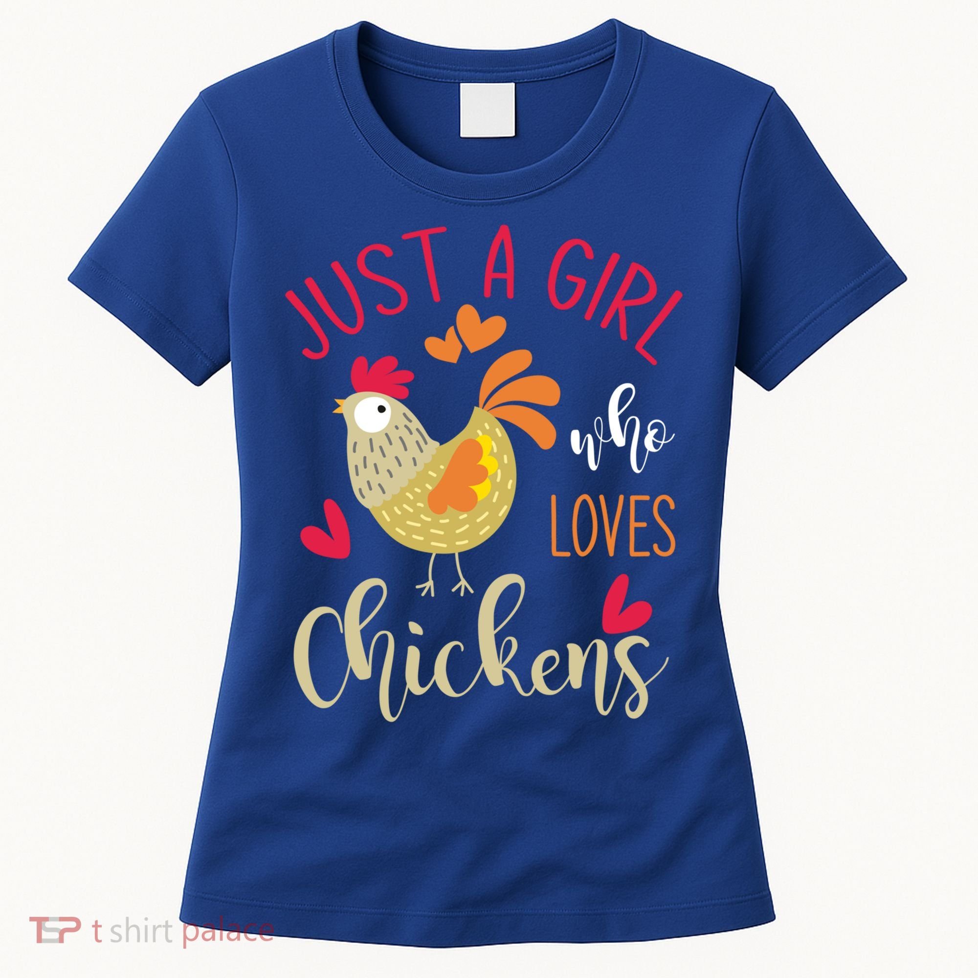 Just A Girl Who Loves Chickens Cool Gift Women's T-Shirt