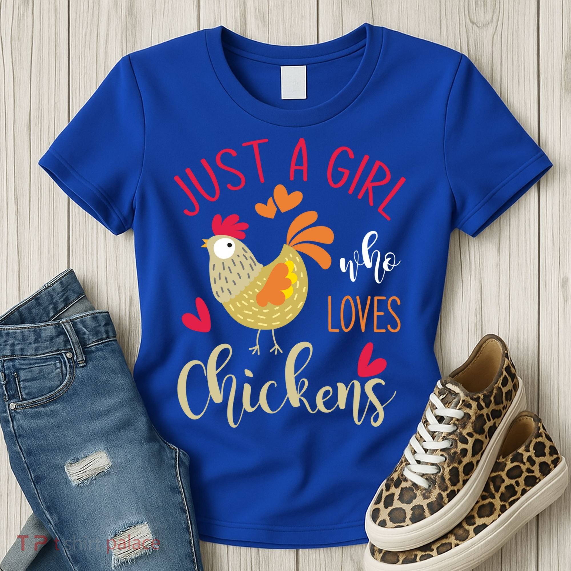 Just A Girl Who Loves Chickens Cool Gift Women's T-Shirt