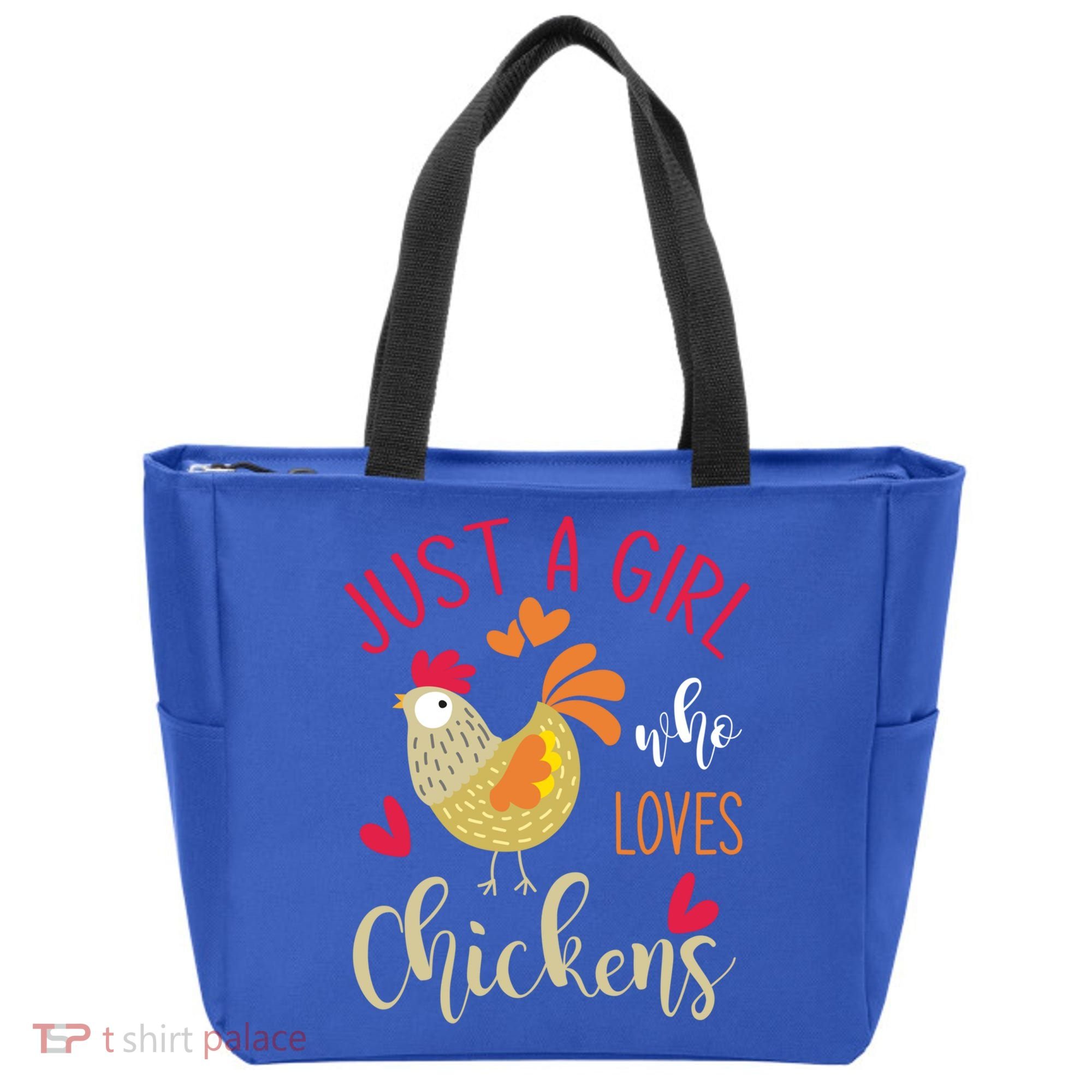 Just A Girl Who Loves Chickens Cool Gift Tote Bag