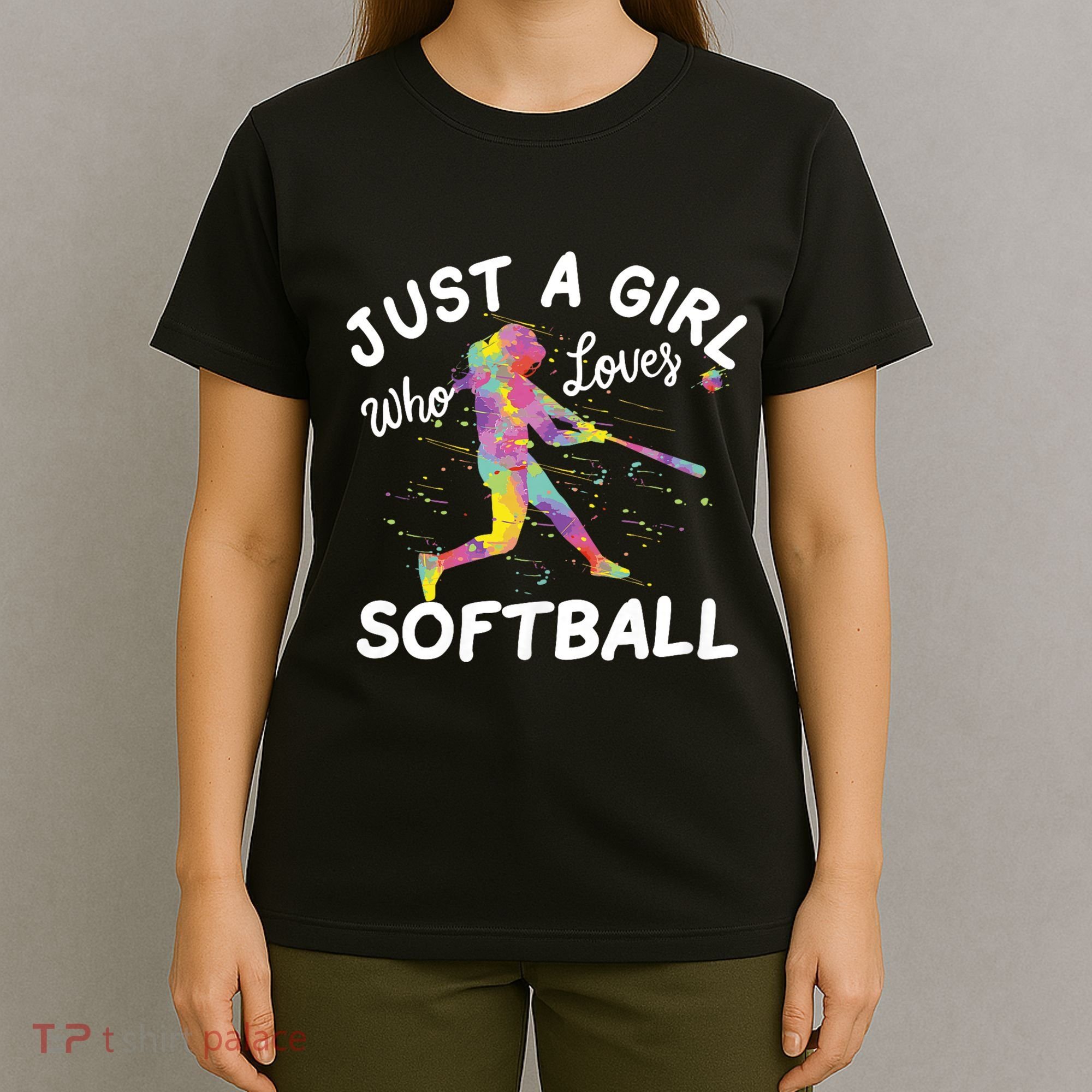 Just A Girl Who Loves Softball T-Shirt