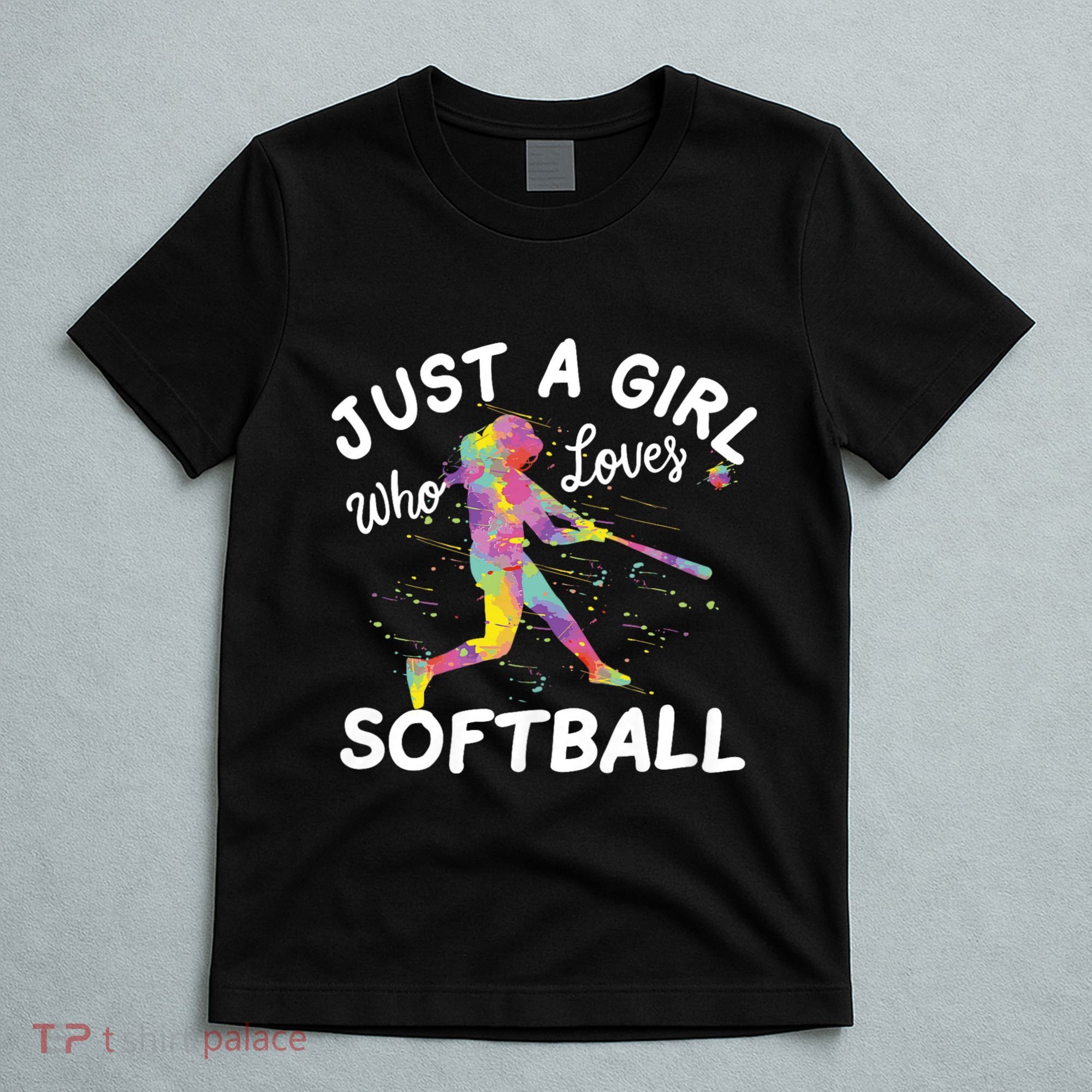 Just A Girl Who Loves Softball T-Shirt
