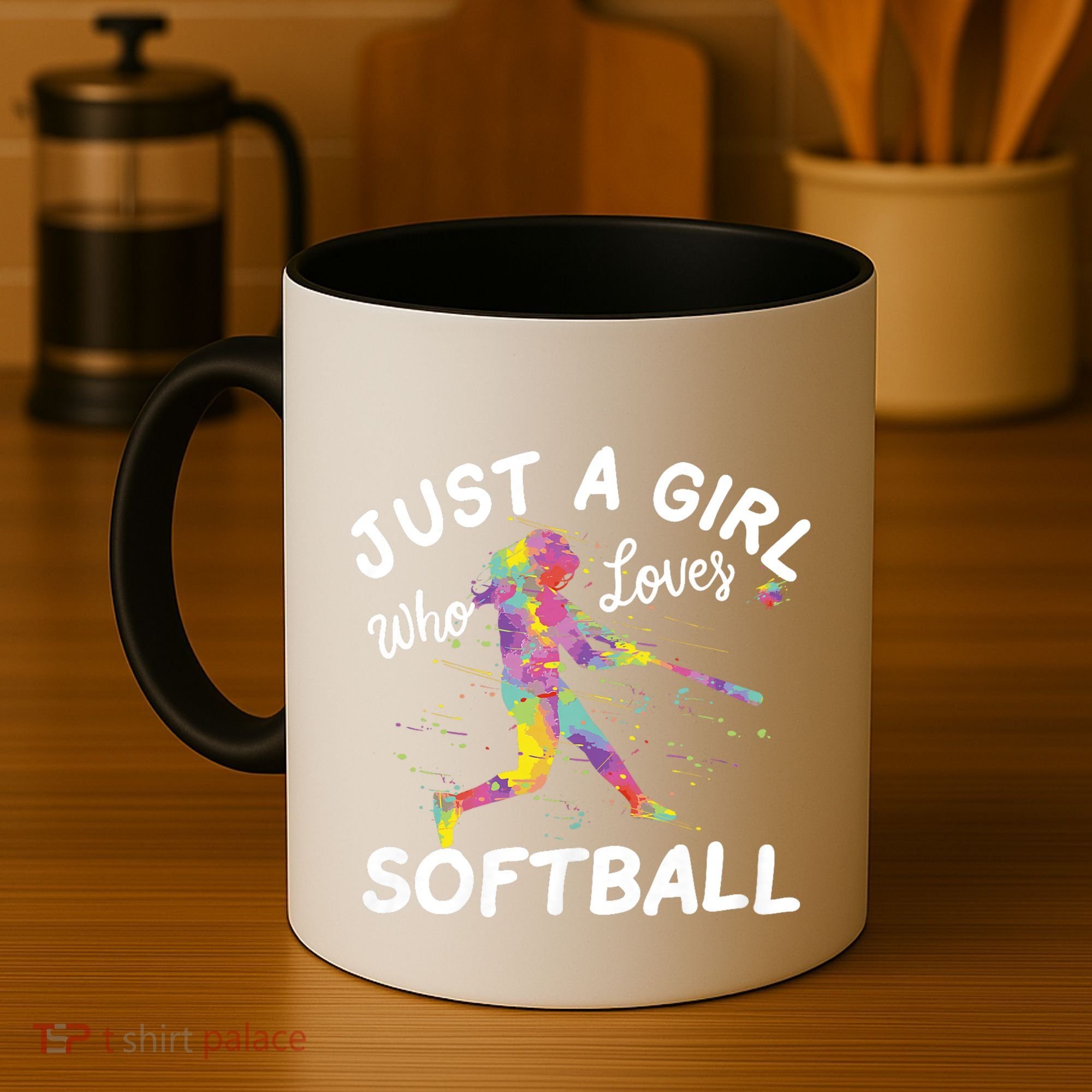 Just A Girl Who Loves Softball Coffee Mug