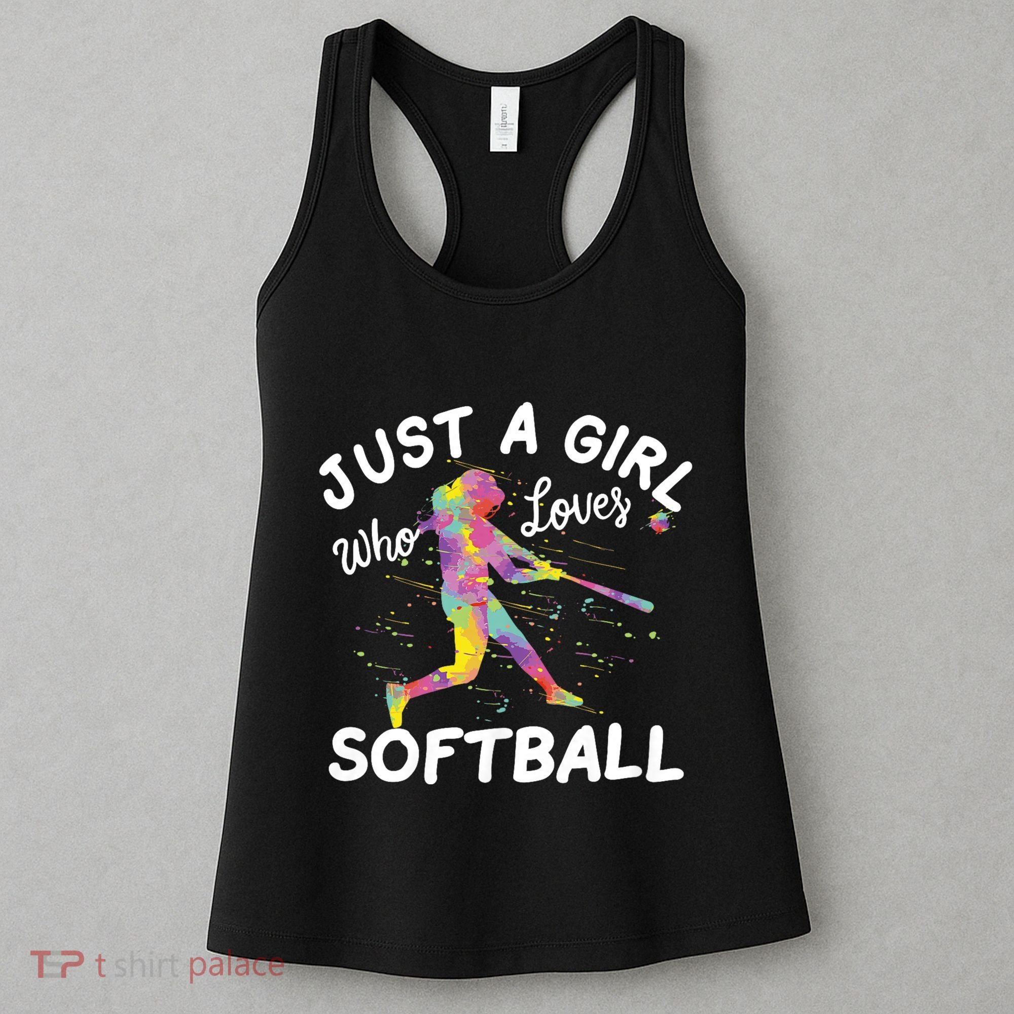 Just A Girl Who Loves Softball Women's Tank Top