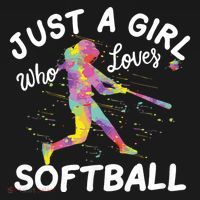 Just A Girl Who Loves Softball Baby Bodysuit thumb 2