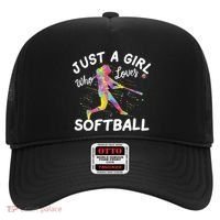 Just A Girl Who Loves Softball Hat thumb 0
