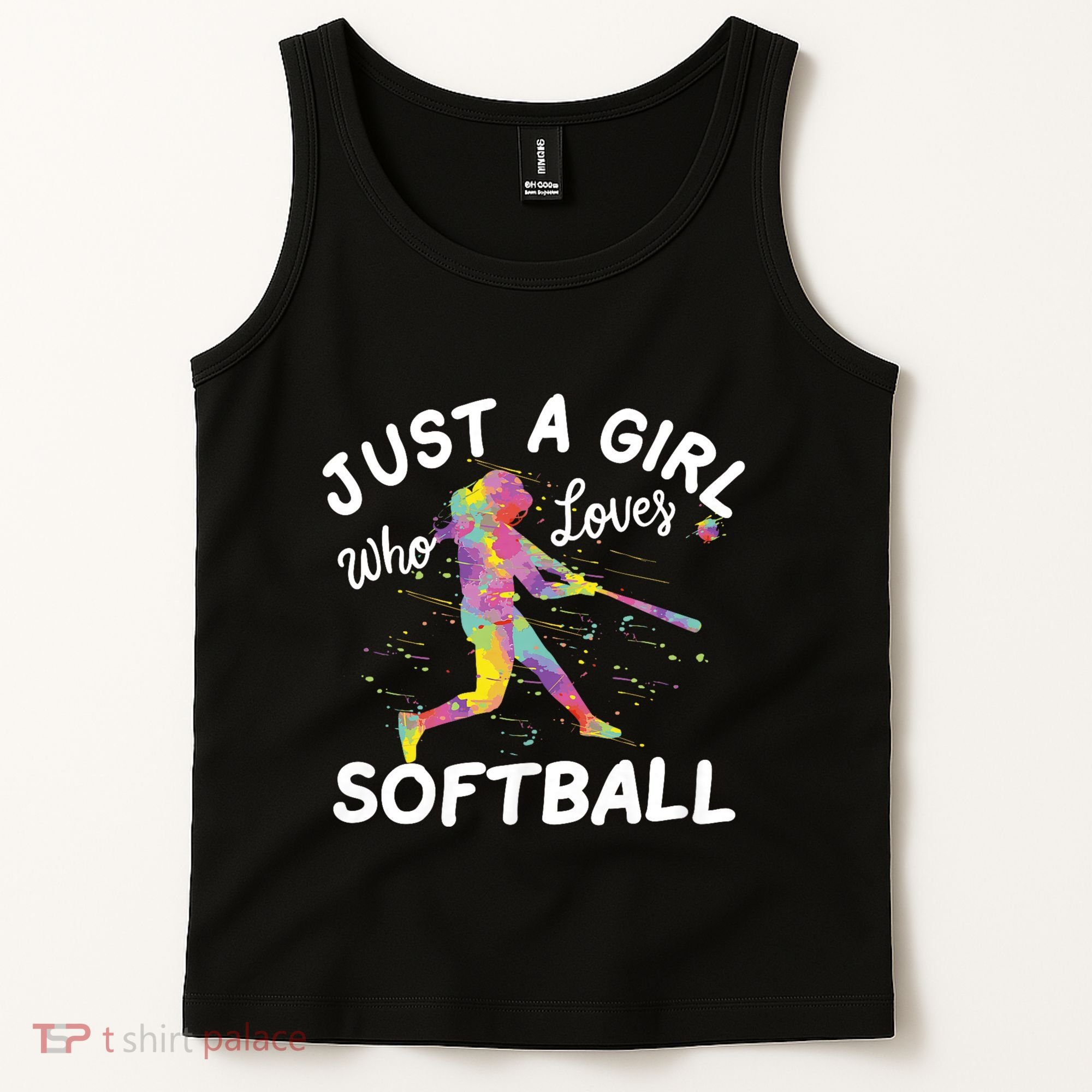 Just A Girl Who Loves Softball Tank Top