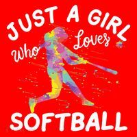 Just A Girl Who Loves Softball Santa Hat thumb 1