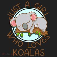 Just A Girl Who Loves Koala Bear Gift Women's Sweatshirt thumb 2