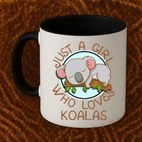Just A Girl Who Loves Koala Bear Gift Coffee Mug thumb 2