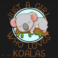 Just A Girl Who Loves Koala Bear Gift Women's Hoodie thumb 2