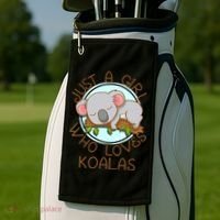 Just A Girl Who Loves Koala Bear Gift Golf Towel thumb 2
